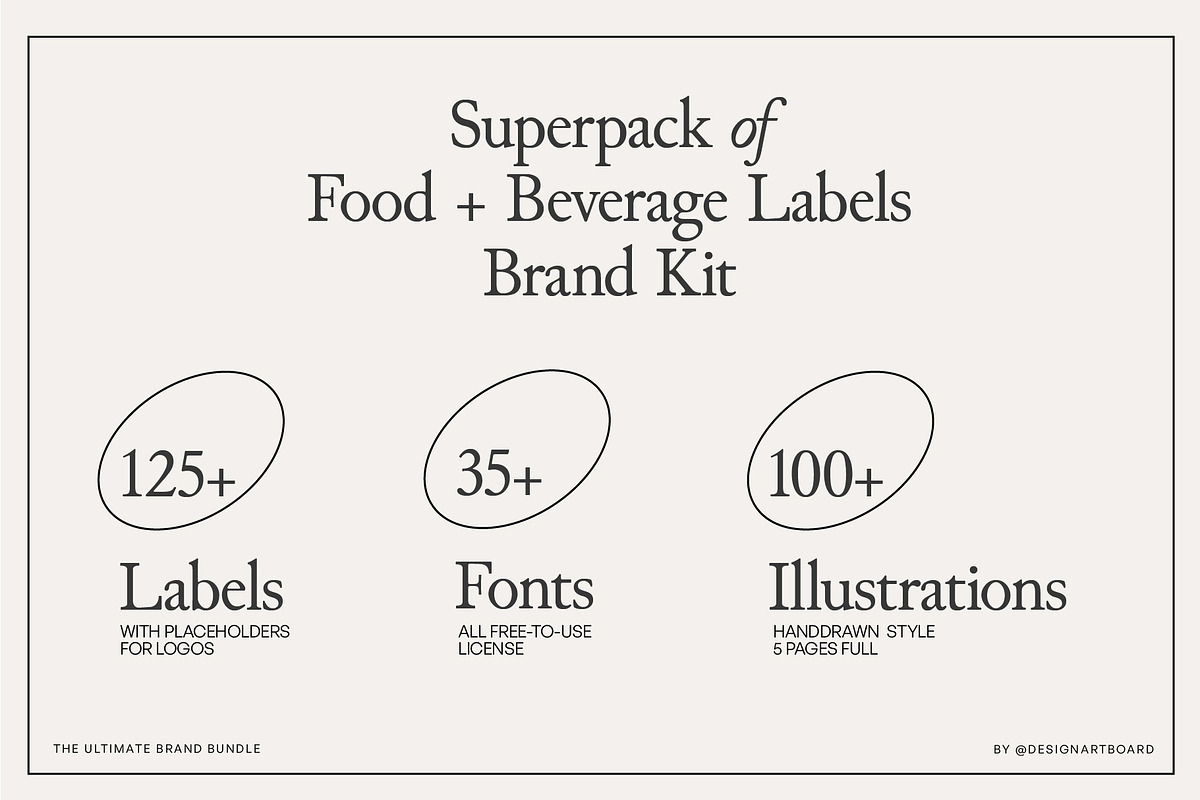300+ Super Pack Brand Kit Vol 1-4, a Branding & Logo Template by @designartboard (Photo 5 of 41)
