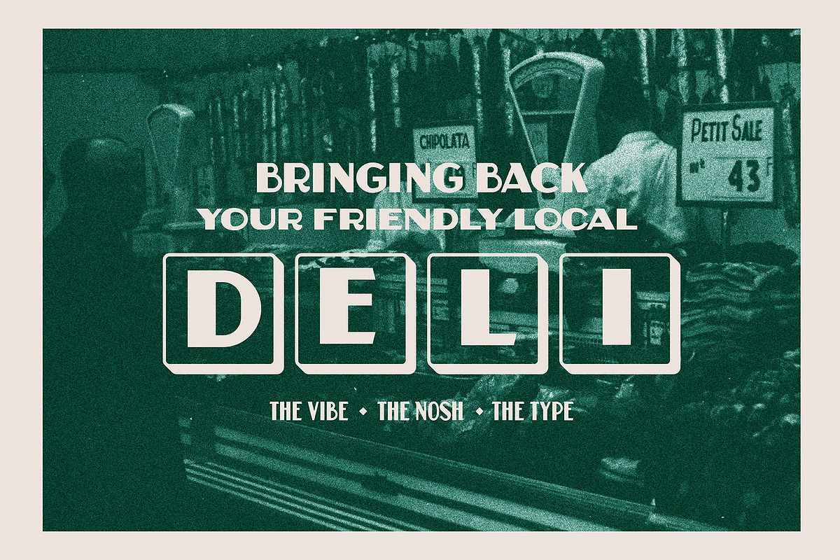 Reuben - A Vintage Display Font, a Sans Serif Font by JK Design Co. (Photo 6 of 8)