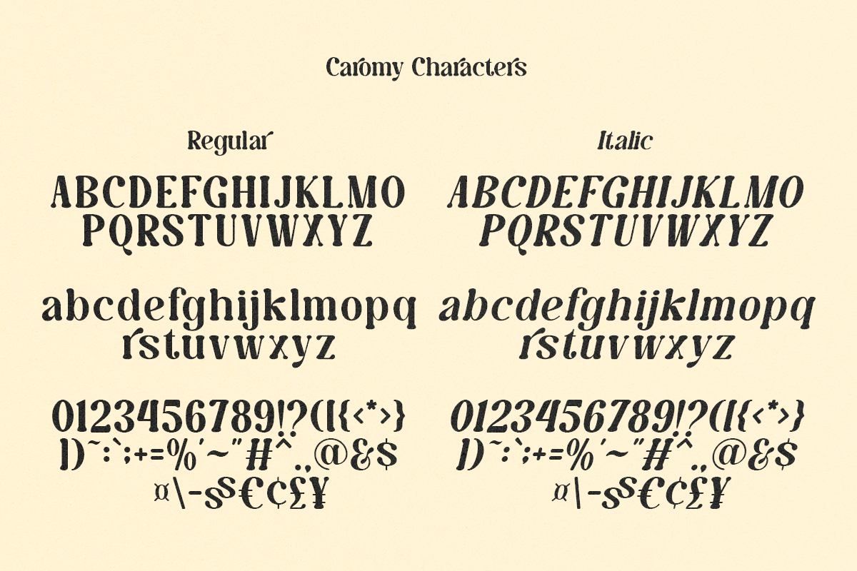 Caromy - Retro Variable Font, a Serif Font by Font Liner (Photo 10 of 11)