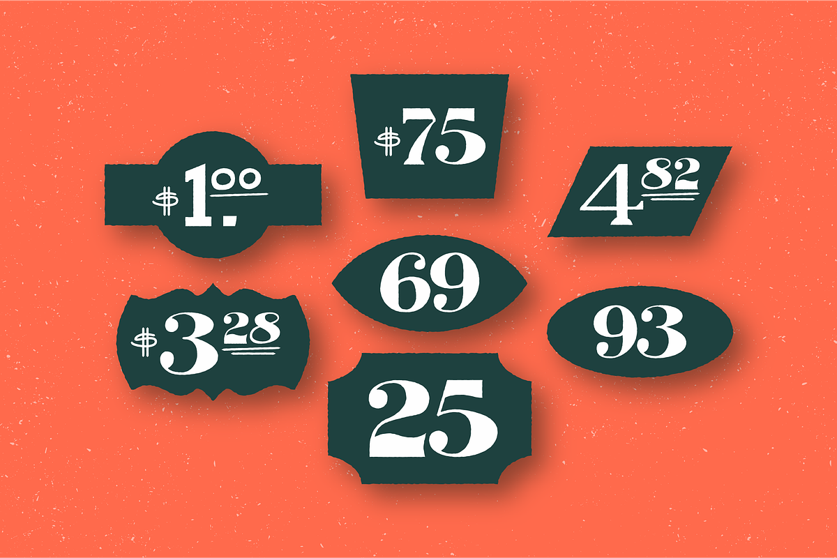 Vintage Numerals, a Graphic by Ormai (Photo 2 of 6)