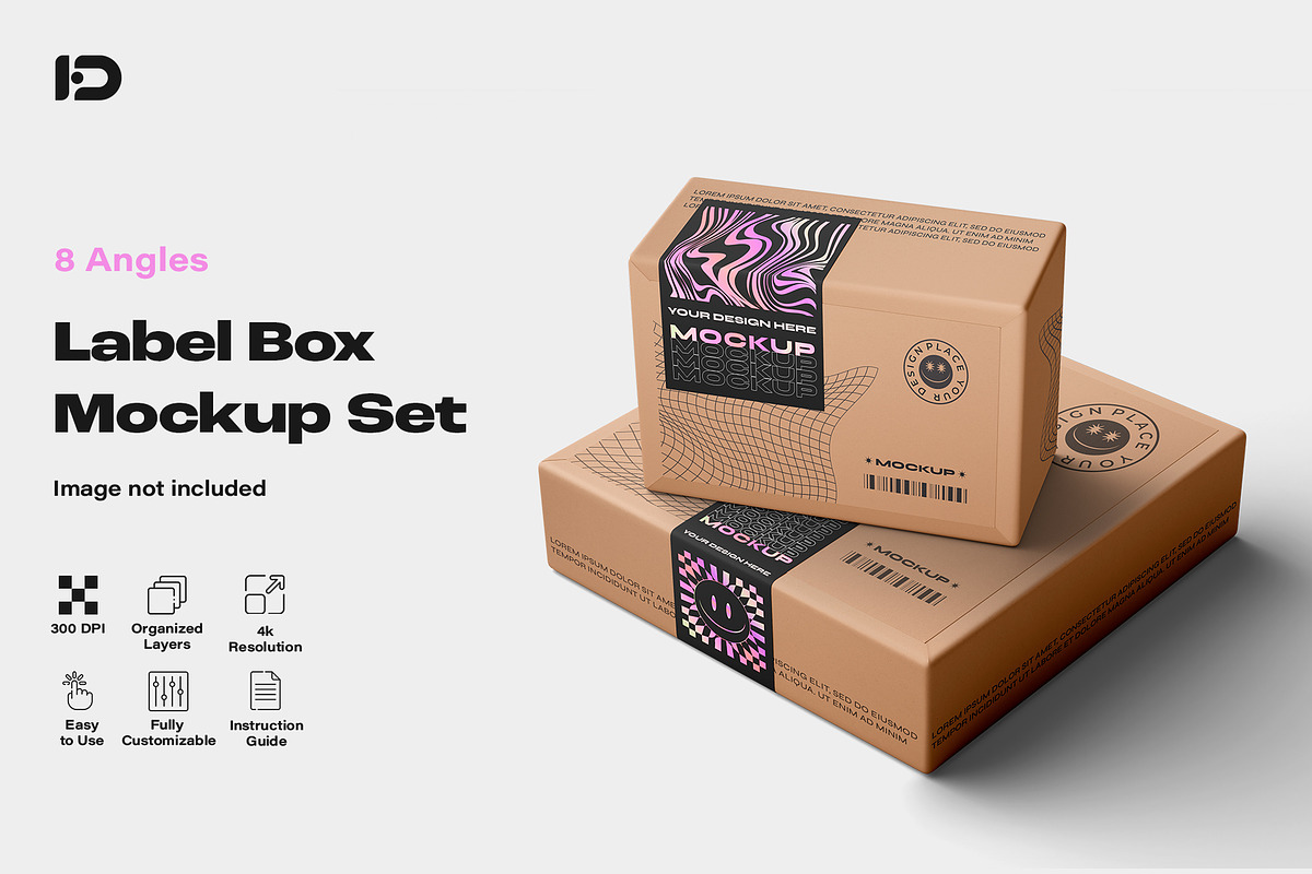Adhesive Sealing Labels Mockup Set, a Packaging Mockup by ForgeDesign (Photo 1 of 10)