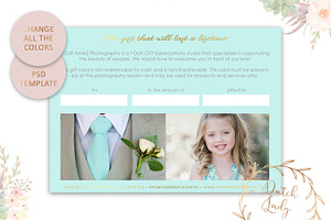 PSD Photo Gift Card Template 32