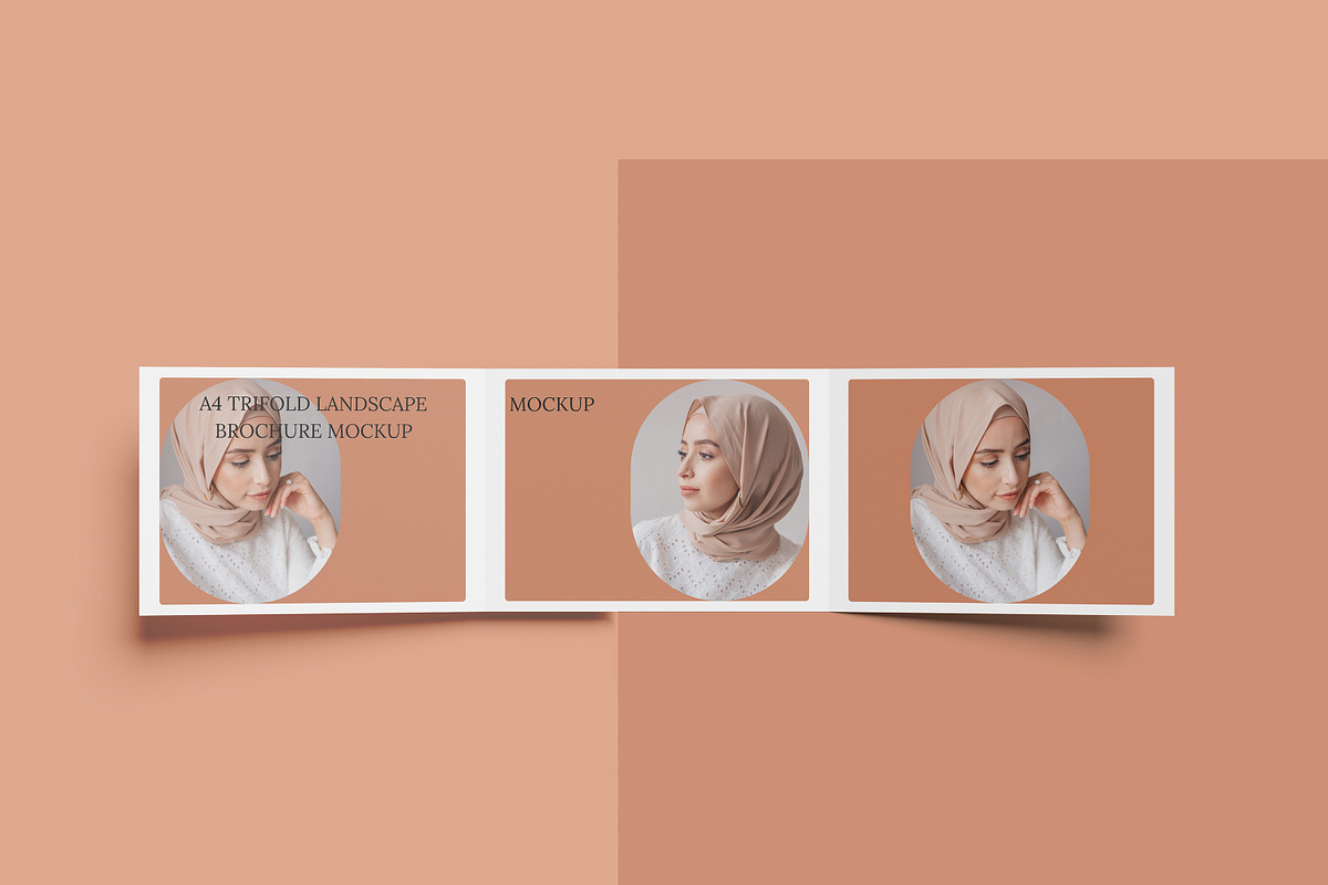 trifold landscape mockup, a Brochure Template by safrizalstudio (Photo 3 of 7)