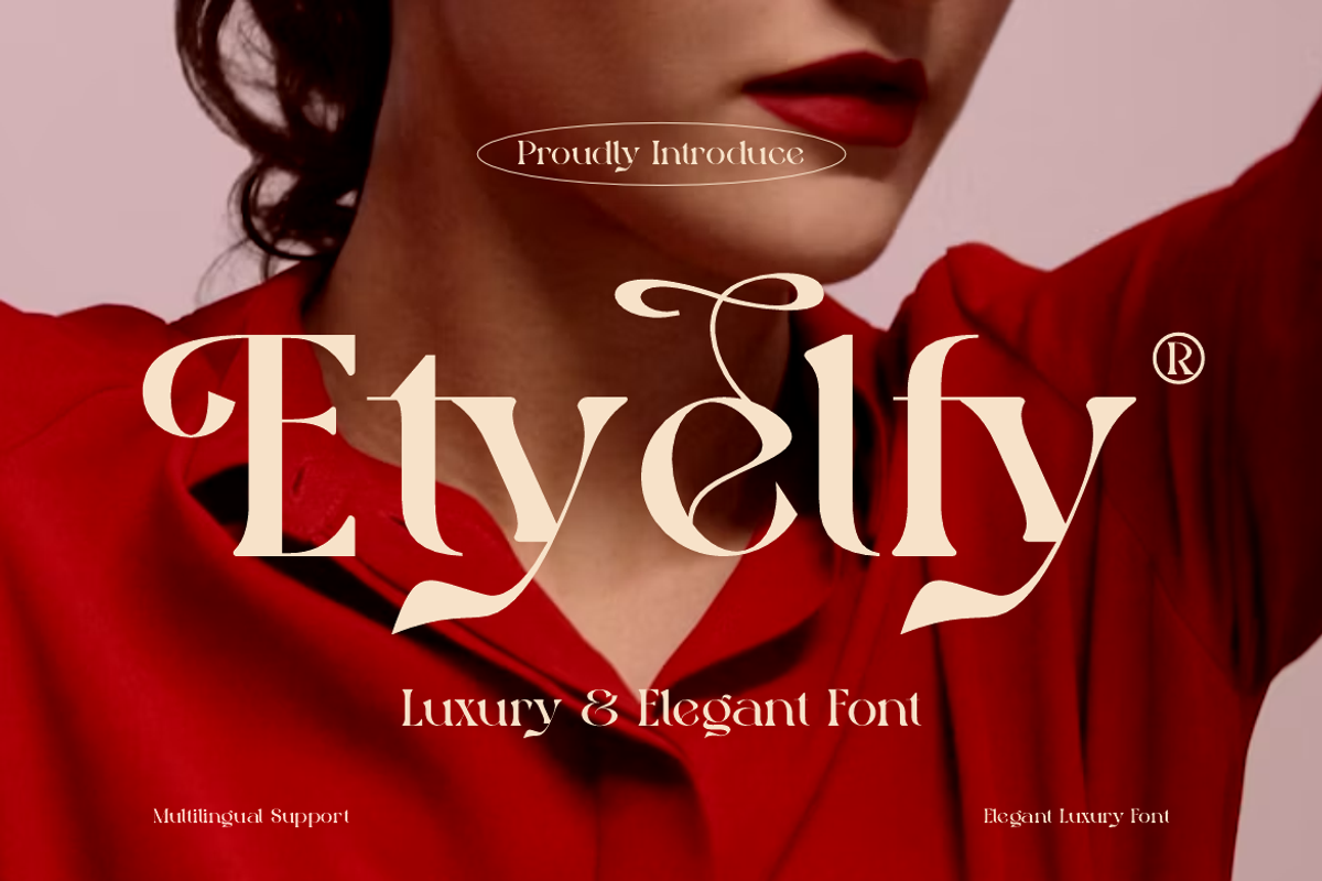 Etyelfy - Luxury Elegant Font, a Serif Font by QR Design Studio (Photo 1 of 14)