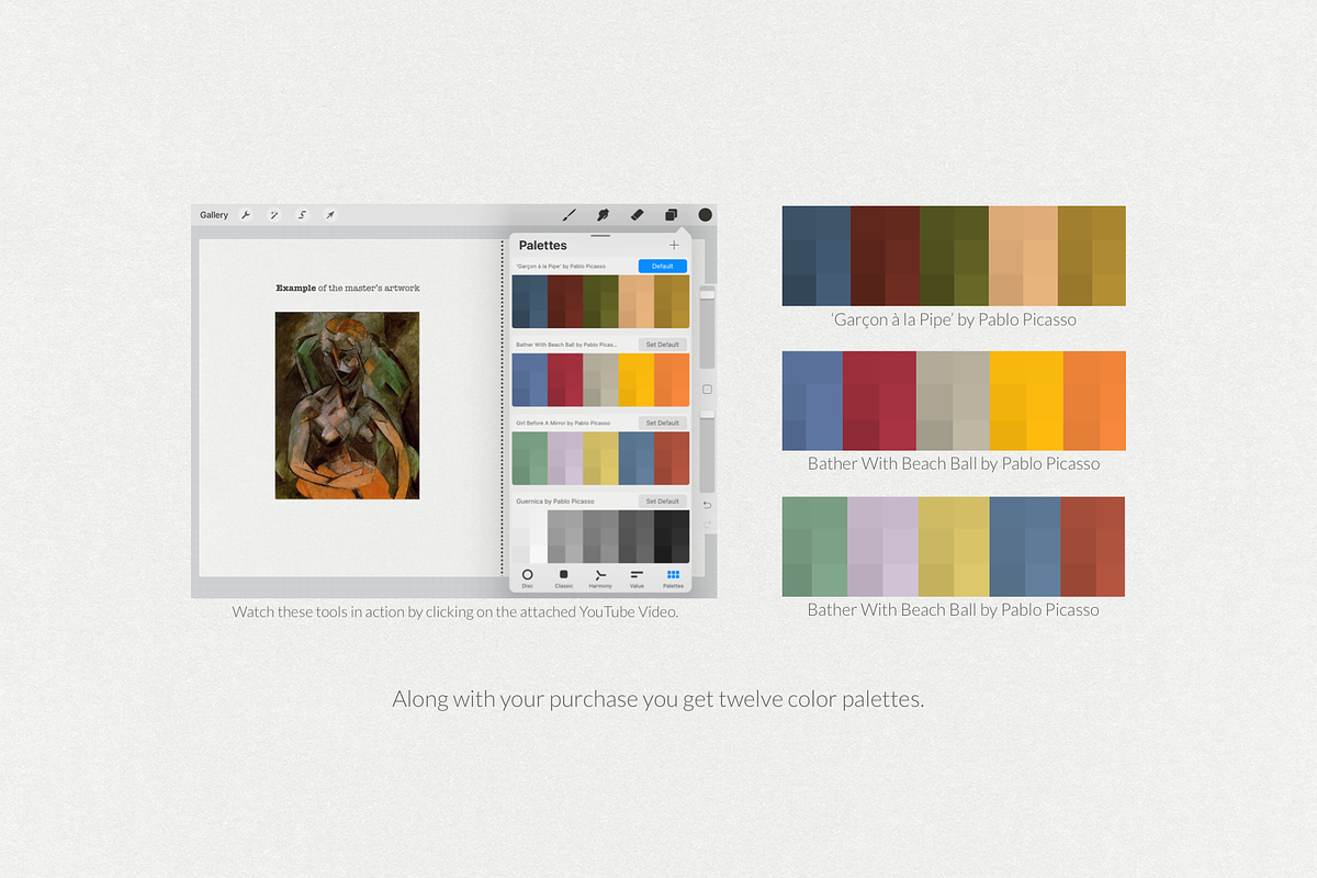 Pablo Picasso's Procreate Kit
