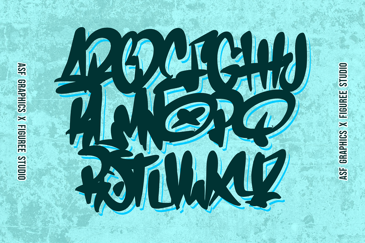 Coolgank - Dynamic Graffiti Font, a Handwritten Font by asfgraphics (Photo 2 of 10)