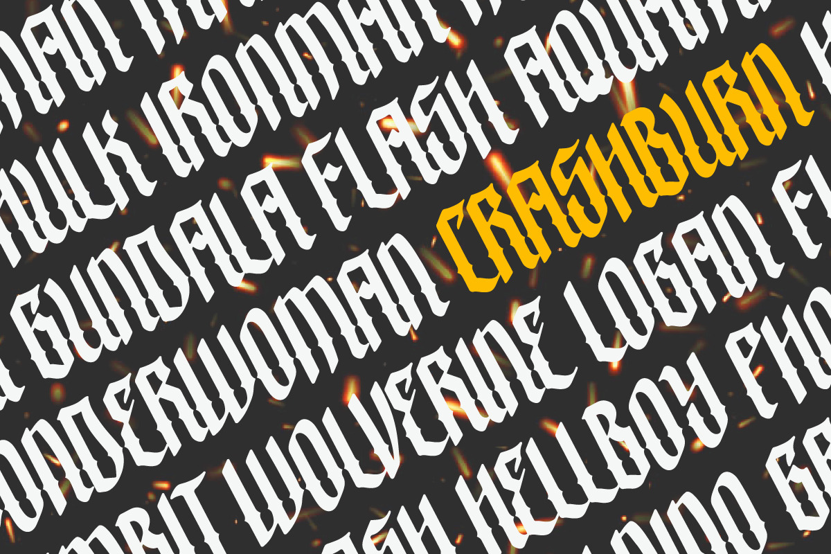 Crashburn | Blackletter Font, a Blackletter Font by yellowline (Photo 5 of 7)