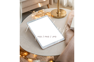 Autumn Blank Screen iPad Mockup, a Product Mockup by TatiMockup