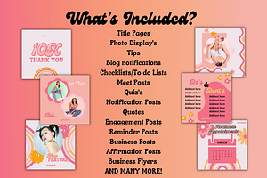 Bright Retro Style Social Media Kit