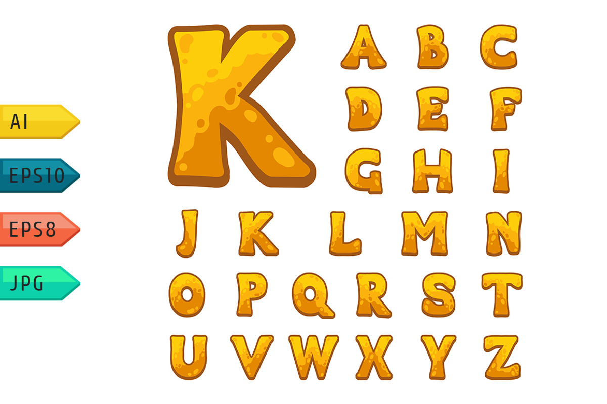 Game alphabet for user interfaces.