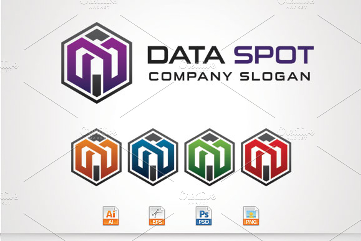 Data Spot, a Branding & Logo Template by stock6design