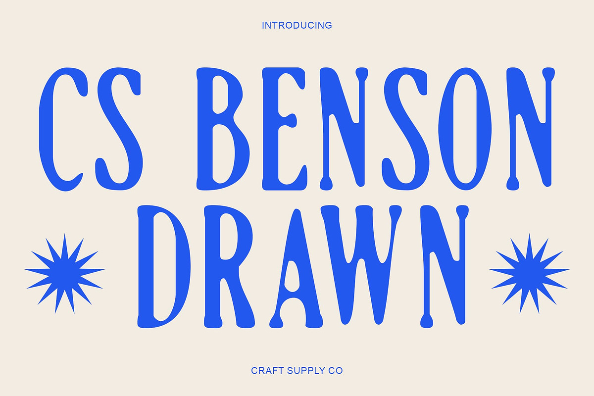 CS Benson Drawn, a Serif Font by Craft Supply Co. (Photo 1 of 8)