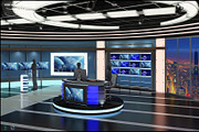 Virtual TV Studio News Set 27, an Architecture 3D Model by akerStudio (Thumbnail 24 of 49)