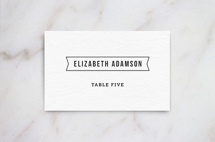 Wedding Table Place Card Template, a Card Template by Hitch Paper Co.