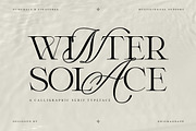 Winter Solace – Calligraphic Serif, a Serif Font by Krismagraph (Thumbnail 1 of 10)