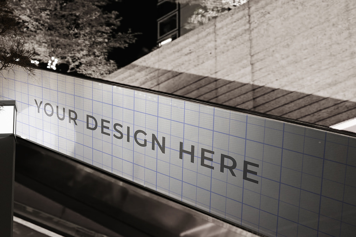 Outdoor Poster and Billboard Mockup, an Advertising Mockup by Tahtagraphic (Photo 3 of 5)