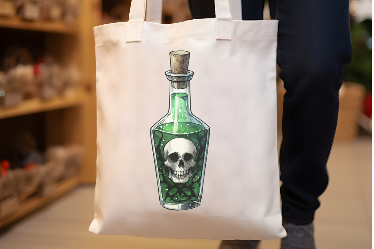 Watercolor Halloween Potion Bottle C, an Illustration by Rose Art (Photo 3 of 4)