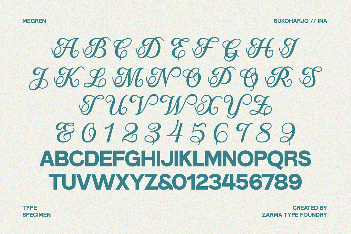Megren - Combination Font, a Sans Serif Font by Zarma Type (Photo 12 of 13)