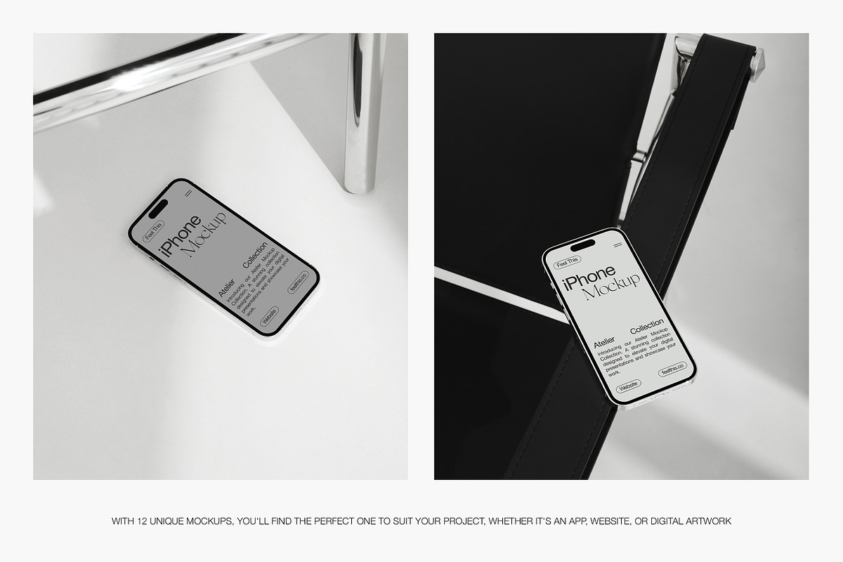 iPhone 14 Pro Mockups, an iPhone Mockup by Feel This (Photo 4 of 7)