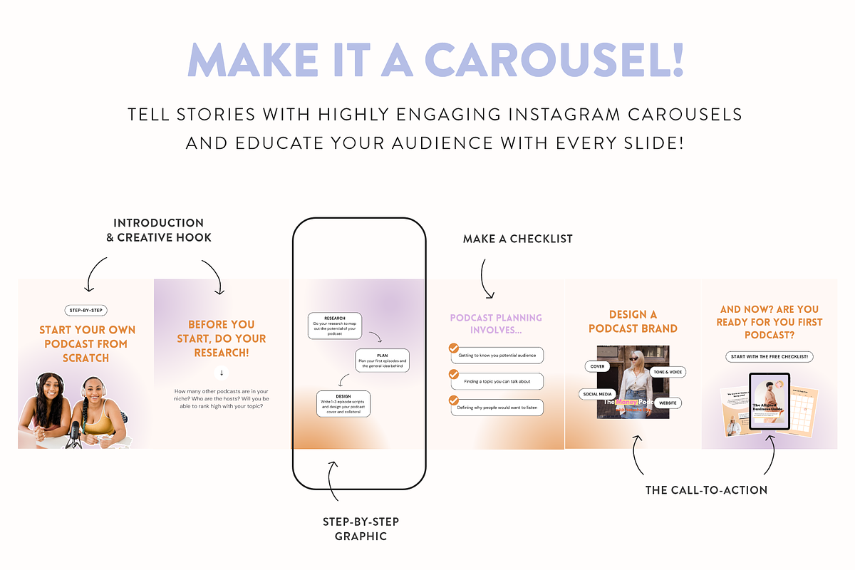 Step-by-Step Instagram Posts Pack, a Social Media Template by My Social Boutique (Photo 4 of 8)