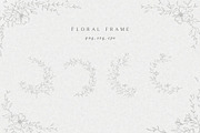 Floral wreath Wedding Flowers crest, an Illustration by Summer Nightingale Art (Thumbnail 1 of 7)