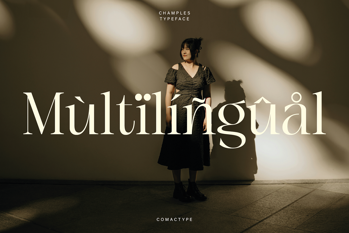 Champles A Modern Serif Typeface, a Serif Font by Comactype Foundry (Photo 14 of 20)