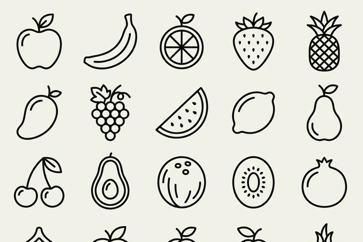 42 Farmers Market Icon Set, an Outline Icon by adenpinkstore (Photo 6 of 11)