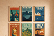 30 Travel City Prints, a Background Graphic by NassyArt (Thumbnail 13 of 14)