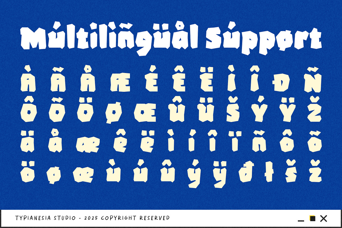 Fixtory - Bold Papercut Game Font, a Font by Typia Nesia (Photo 4 of 14)