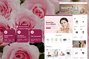 Beauty Ecommerce Website Template, a Landing Page Template by Font Kingdom (Thumbnail 3 of 5)