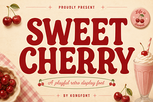 Sweet Cherry - Retro Display Font