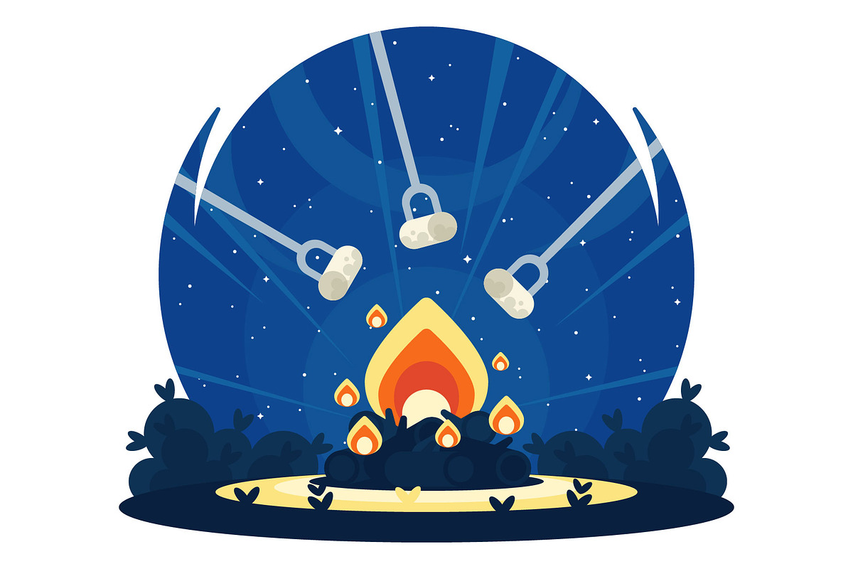 Toasted Marshmallow, a Decorative Illustration by DailyYouth (Photo 2 of 2)