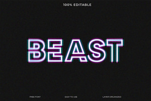 Stock Beast Font Style