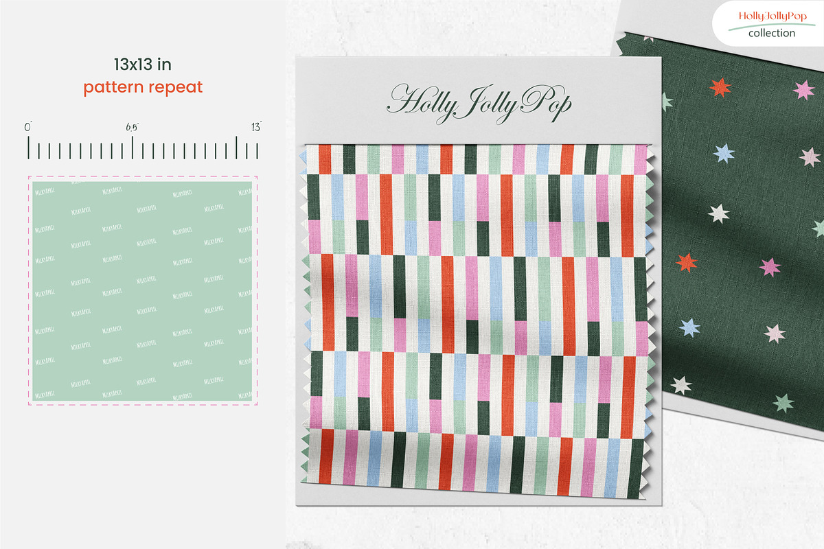 Holly Jolly Pop - Seamless Patterns, a Pattern Graphic by InaCorart (Photo 5 of 9)