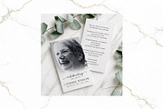 Funeral Prayer Card B&W Canva FR006, a Card Template by TyphoonStudio (Thumbnail 3 of 6)