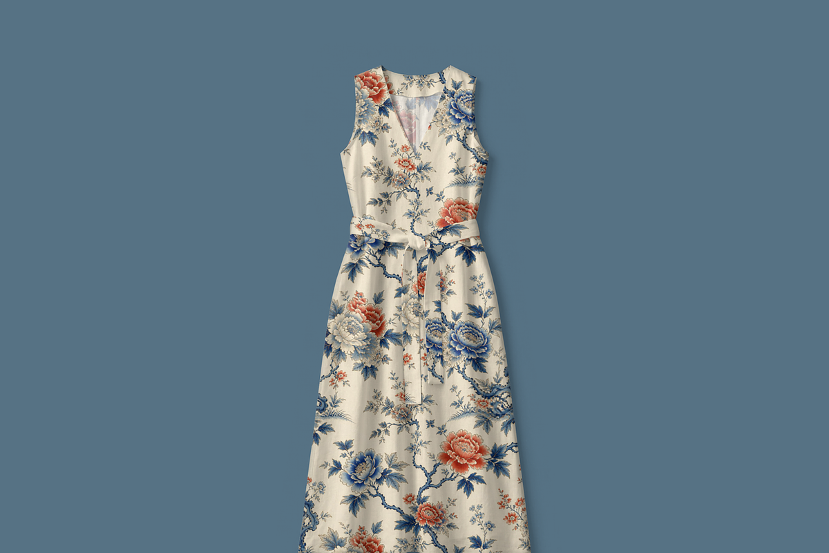 Blue Chinoiserie Seamless Pattern, a Pattern Graphic by elif (Photo 3 of 13)