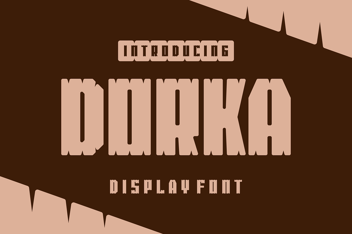 Dorka - Comic Display Font, a Sans Serif Font by lelevien (Photo 1 of 4)