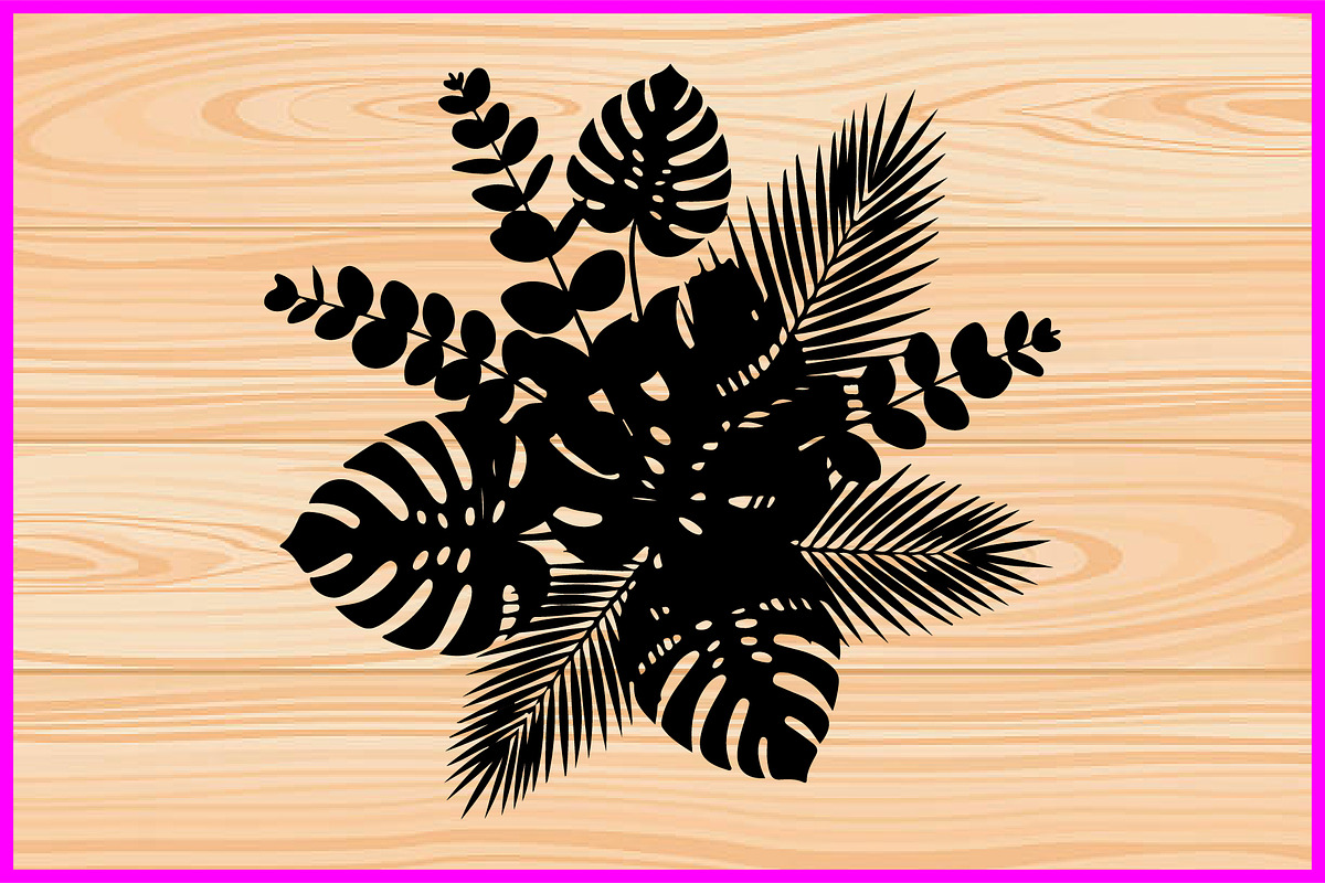 25 Botanical Leaf Silhouette Bundle, a Decorative Illustration by Artivon (Photo 3 of 4)