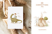 My friend Dinosaur - baby collection, a Decorative Illustration by polikarpovaart (Thumbnail 4 of 18)