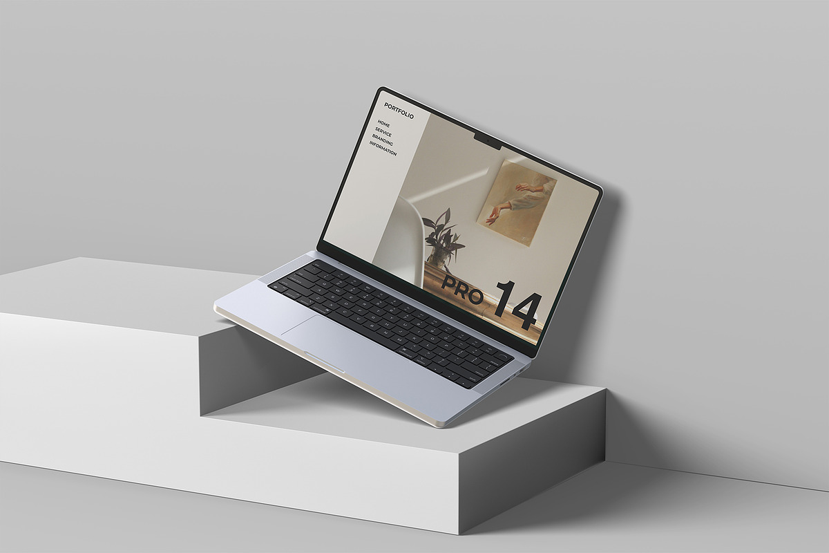 MacBook Pro 14 Mockup, a Mac Mockup by graphicpages (Photo 12 of 15)