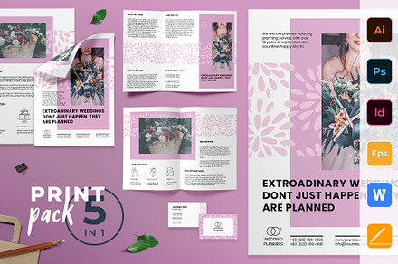 Wedding Planner Print Pack, a Poster Template by TemplatesNow!