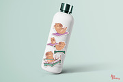Capybara Pilates Princess Stickers, a Graphic by Dori Debreceni draws (Thumbnail 3 of 8)