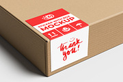Sticker With Box Mockup, a Packaging Mockup by AndikaGraphic (Thumbnail 2 of 5)