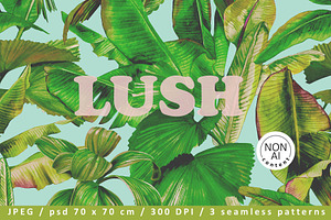 Lush. Tropical pattern
