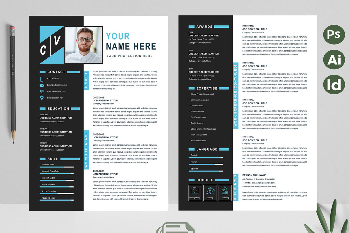 Creative CV Design | New Resume, a Resume Template by Attractive Resume (Photo 2 of 3)