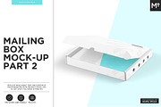 Mailing Boxes Mock-up Part 2, a Cups & Container Mockup by BlackMocca (Thumbnail 1 of 14)