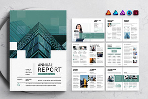 Annual Report Template, a Brochure Template by DesignCrest