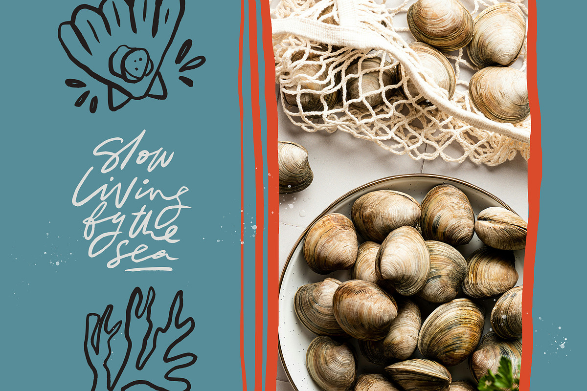 Seafood Menu | Hand drawn clipart, a Food Illustration by Favete Art (Photo 7 of 9)