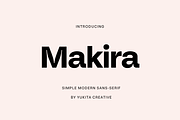 Makira - Sans Serif Family, a Sans Serif Font by Yukita Creative (Thumbnail 1 of 9)