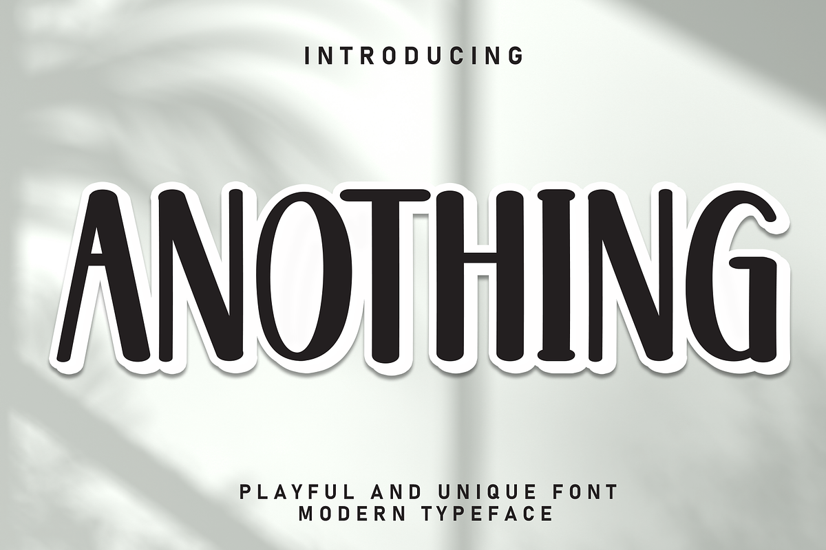 Anothing | Script Font, a Script Font by Scratchones (Photo 1 of 8)